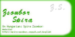 zsombor spira business card